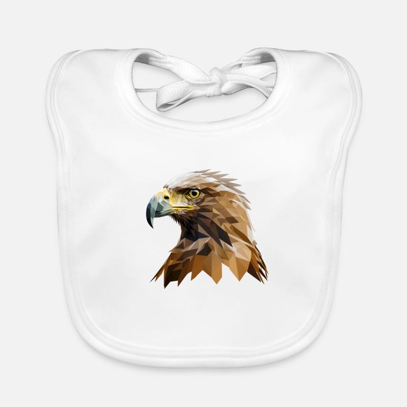 EAGLE - Baby Bio-Lätzchen - Weiß