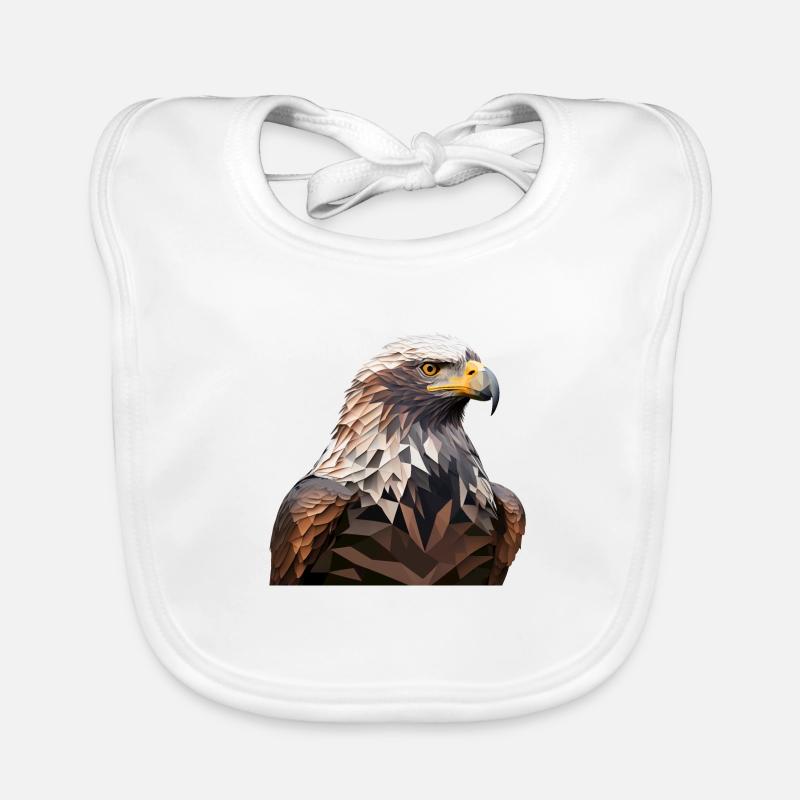 EAGLE - Baby Bio-Lätzchen - Weiß