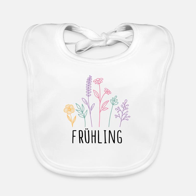 Frühling Blumen Baby Bio-Lätzchen
