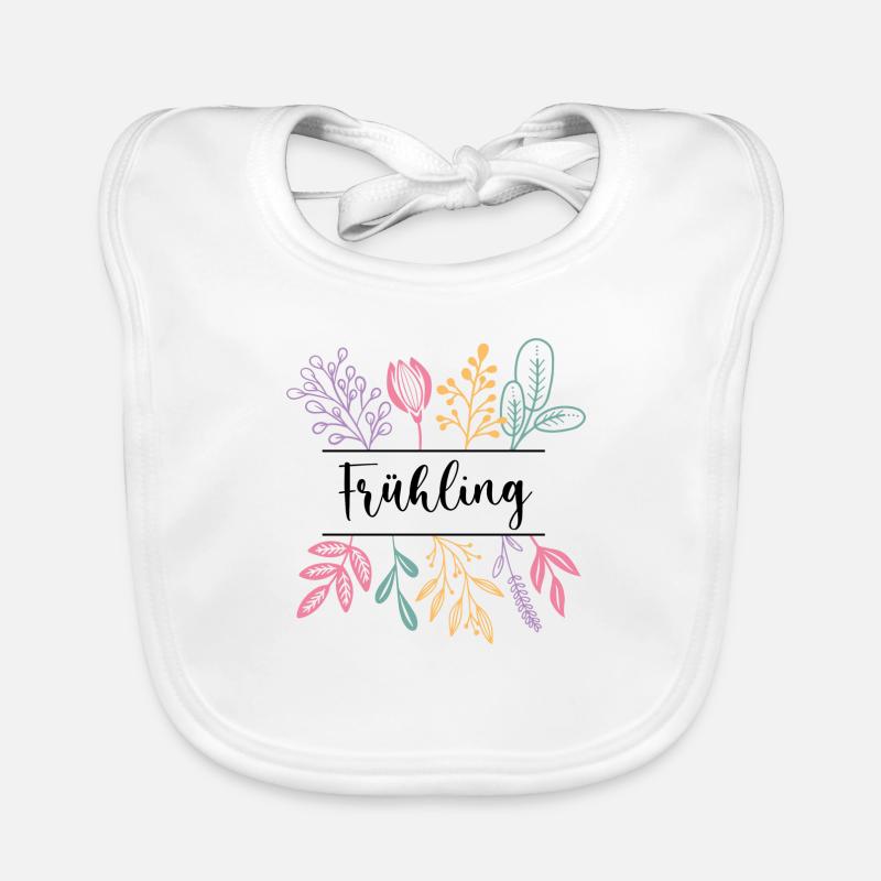 Frühlingskranz Baby Bio-Lätzchen