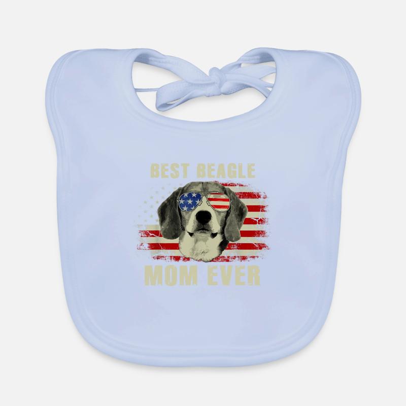 Beste Beagle-Mutter aller Zeiten Baby Bio-Lätzchen