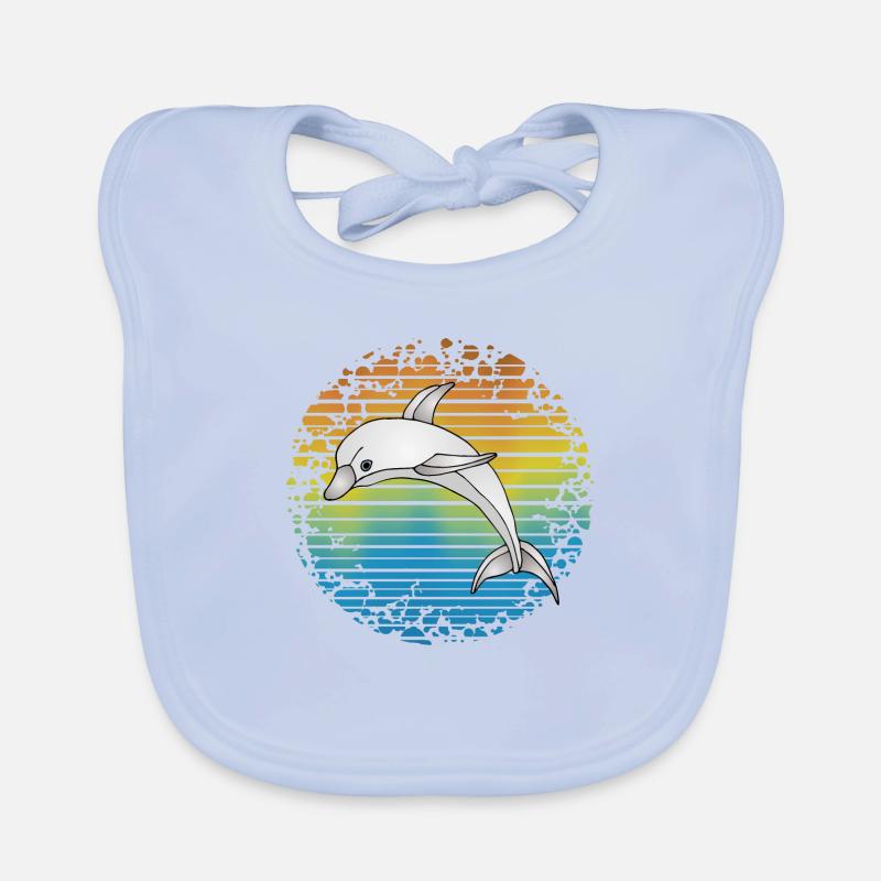 Dolphin Organic Baby Bibs