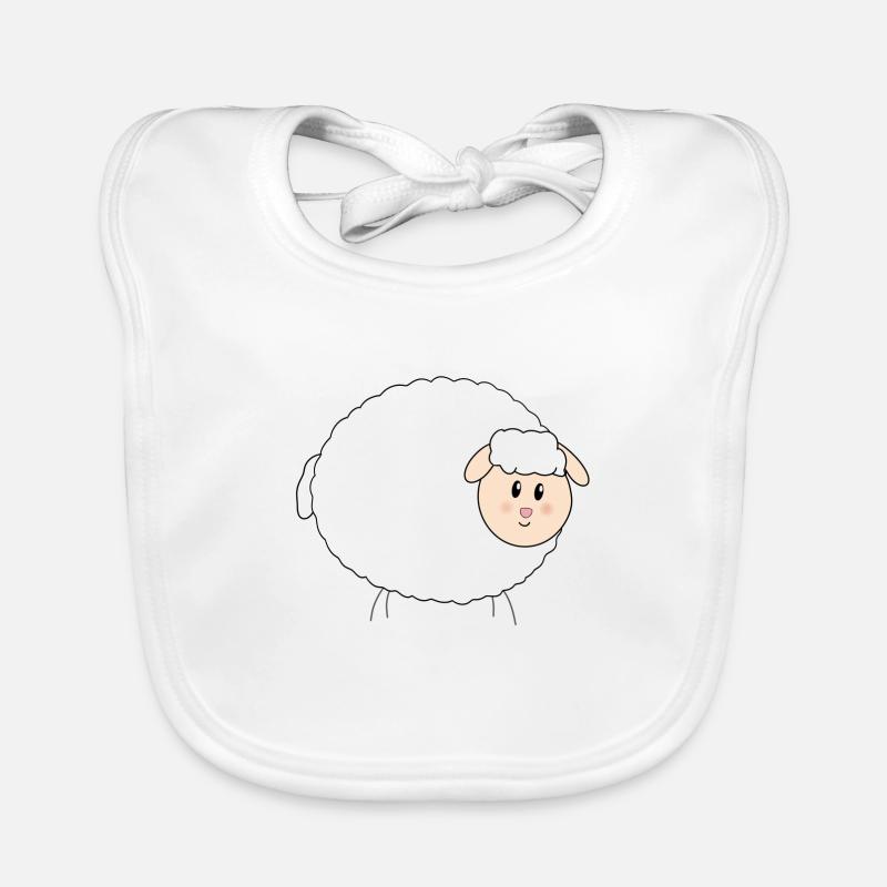Pâques de mouton doux et gras Bavoir bio Bébé