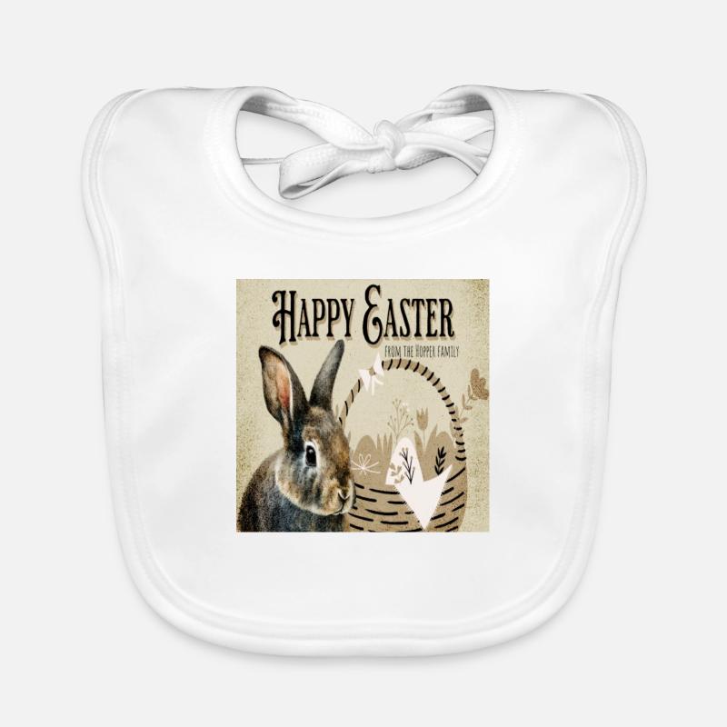 Happy Easter Organic Baby Bibs