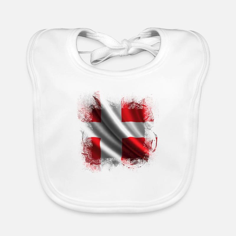 Danemark copenhague danois scandinave drapeau dansk Bavoir bio Bébé