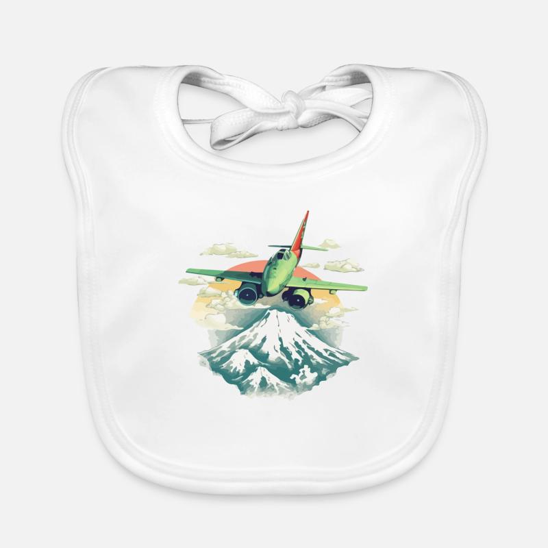 The plane Organic Baby Bibs