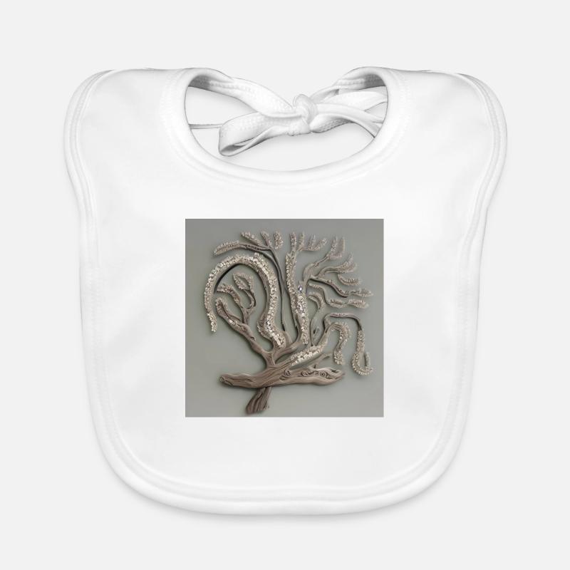 old flowering tree Organic Baby Bibs