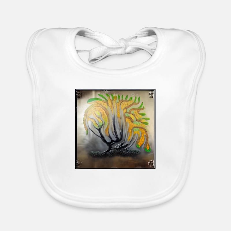 strong old tree dying Organic Baby Bibs