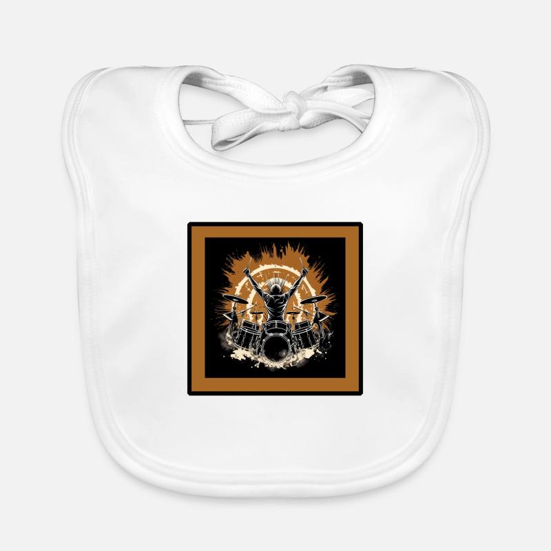 Drummer flash Baby Bio-Lätzchen