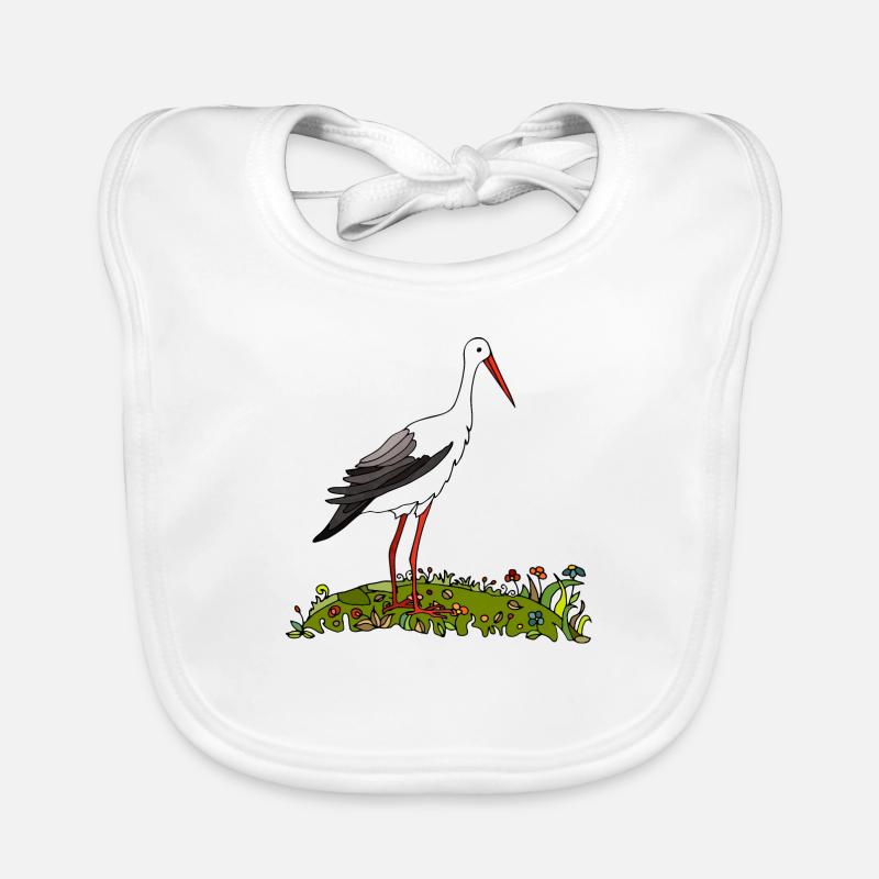 Stork bird Organic Baby Bibs