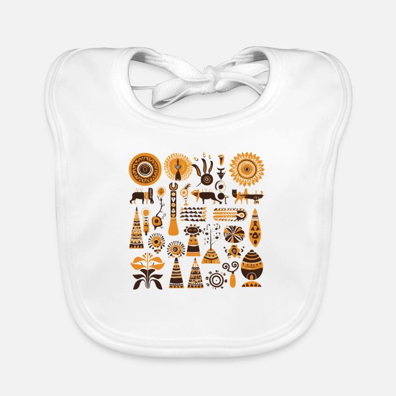 African folklore Organic Baby Bibs