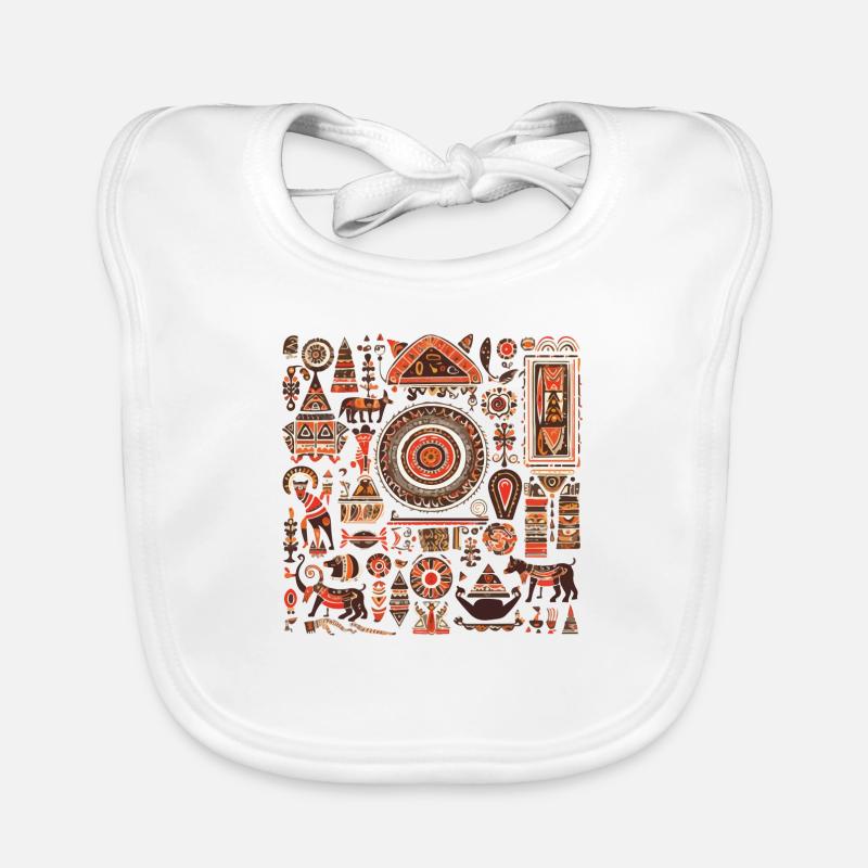 African folklore Organic Baby Bibs