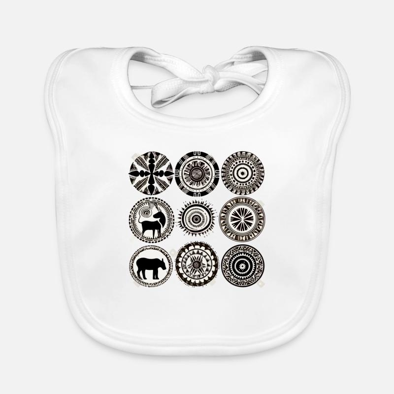 African folklore Organic Baby Bibs
