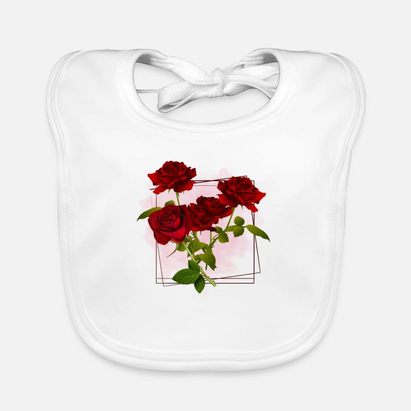 Fleurs cadre Bavoir bio Bébé