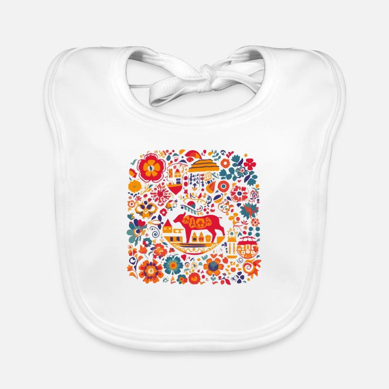 Design espagnol traditionnel Bavoir bio Bébé