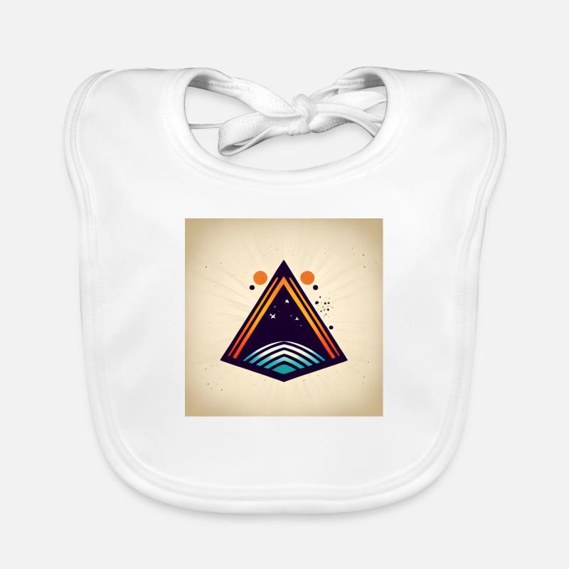 Space Triangle Organic Baby Bibs