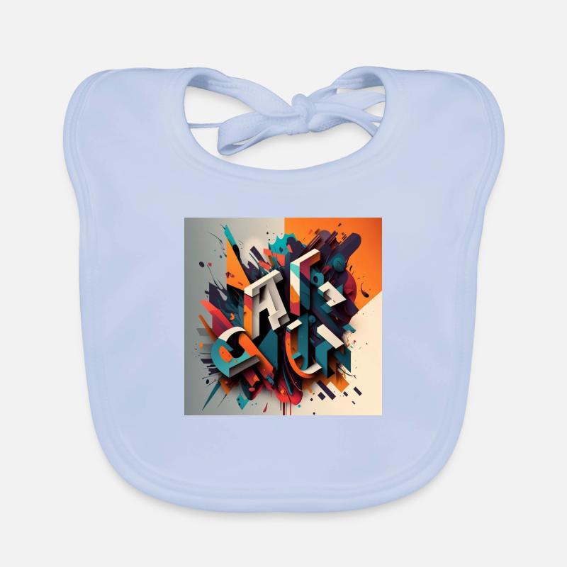 Graffiti Organic Baby Bibs