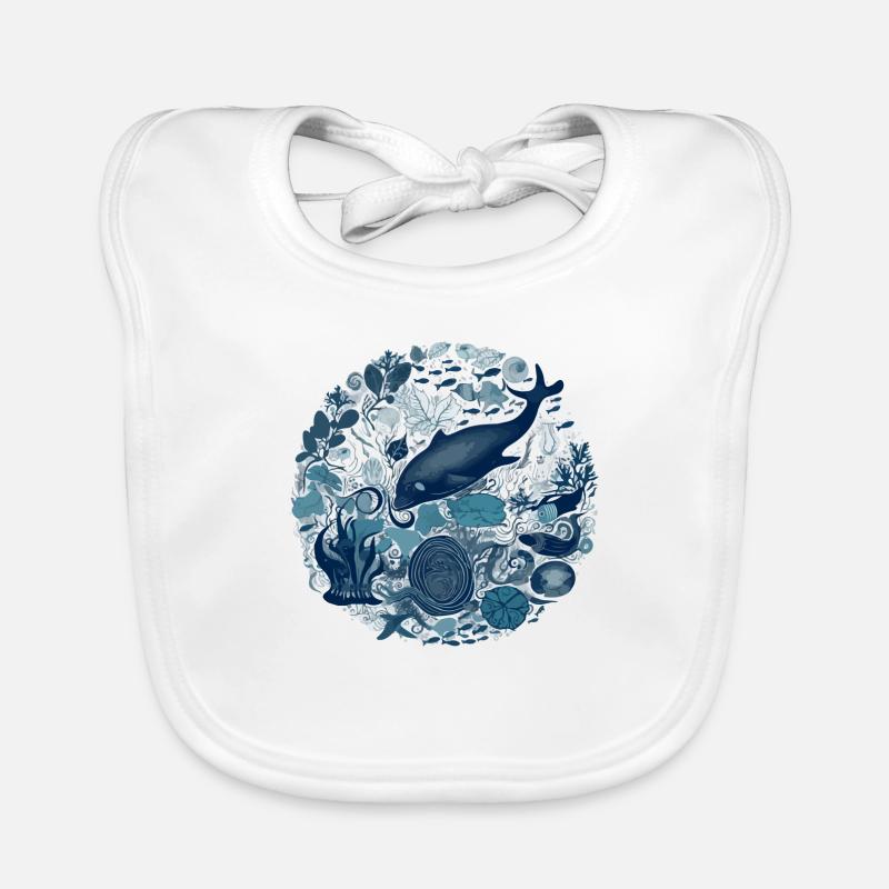 Merveilles de l'océan Bavoir bio Bébé