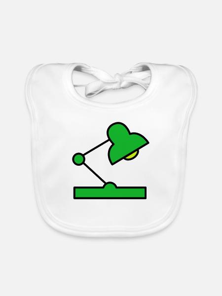 Desk lamp - Organic Baby Bibs - white - Front