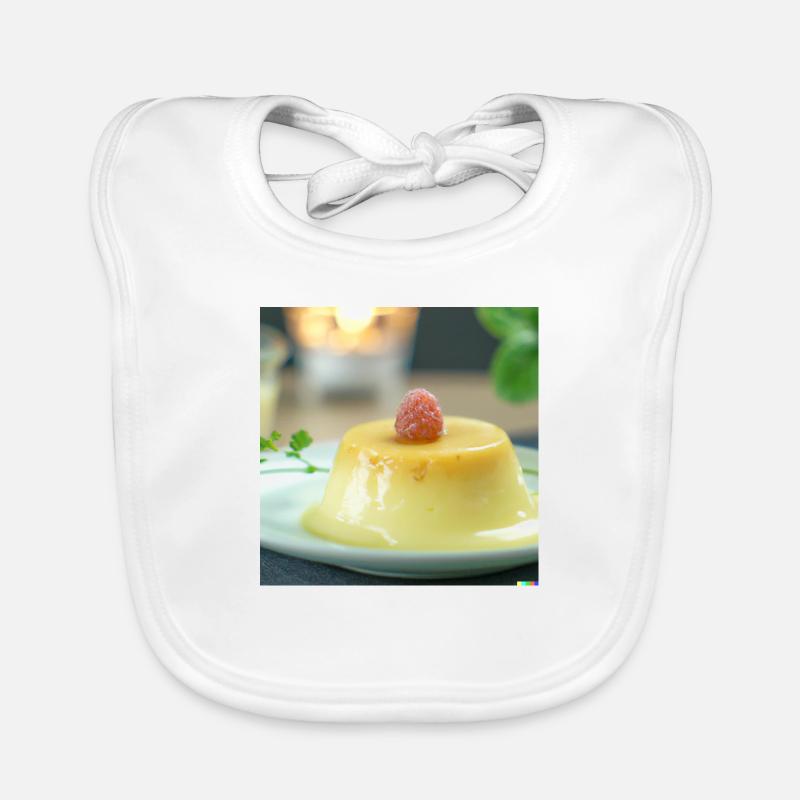 Crème pâtissière dans le pudding Bavoir bio Bébé