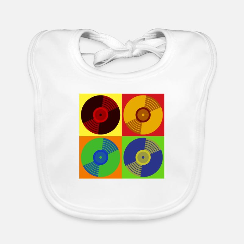 Vinyle Rétro Bavoir bio Bébé