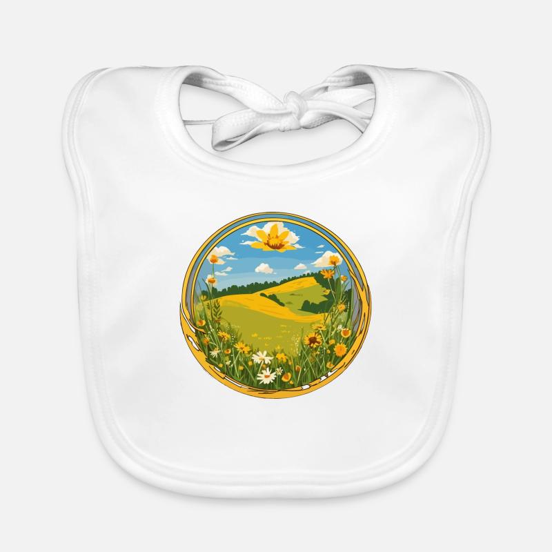 Printemps en fleurs Bavoir bio Bébé