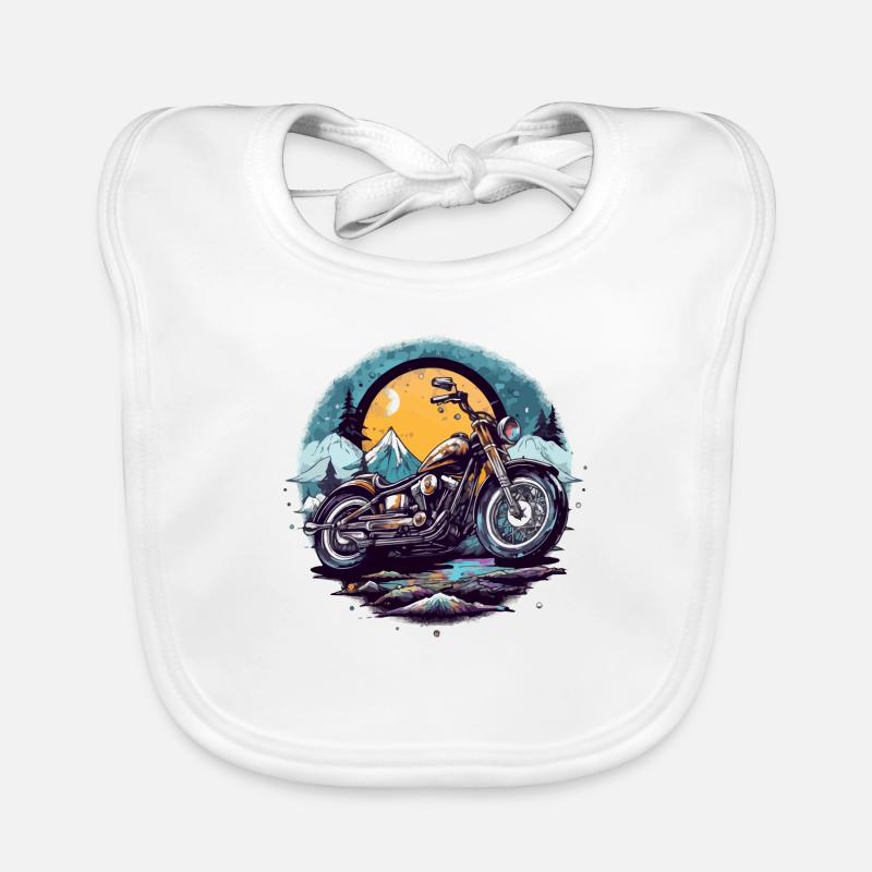 Moto chopper Bavoir bio Bébé