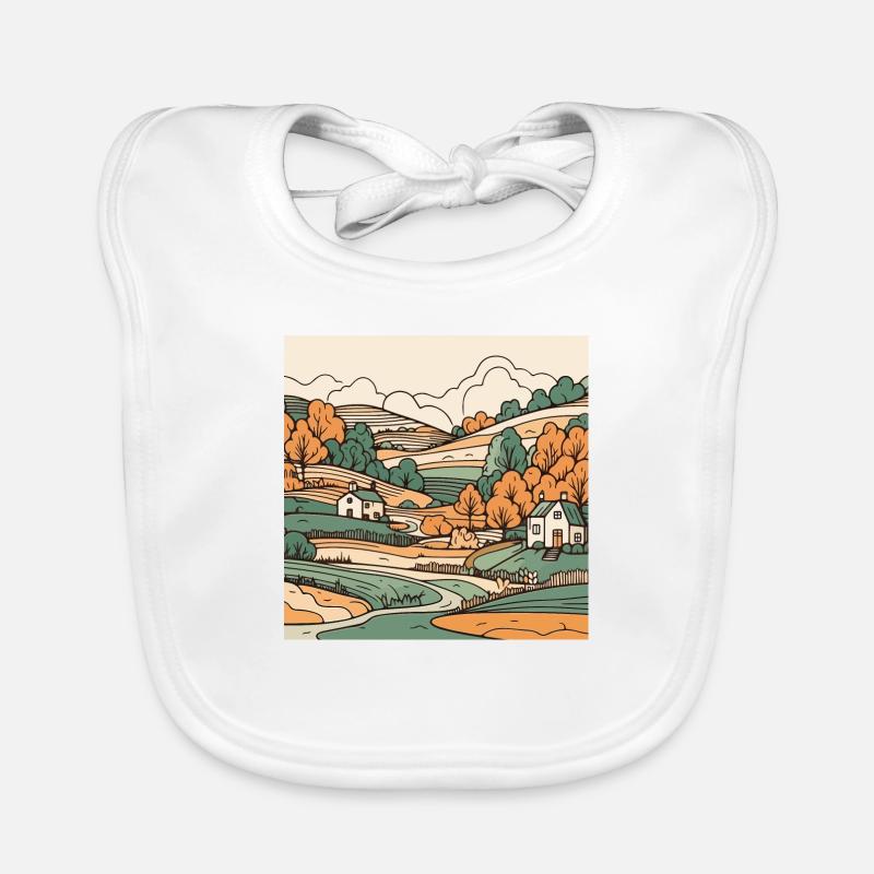 Landschaft Baby Bio-Lätzchen