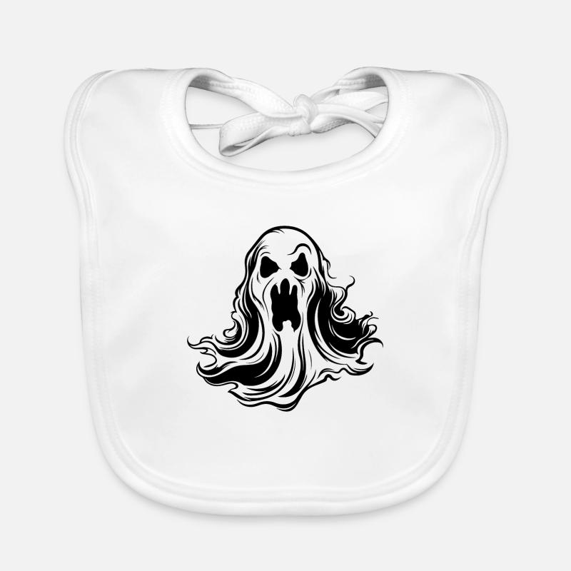 Ghost Ghosts Witching Hour Halloween Bavoir bio Bébé