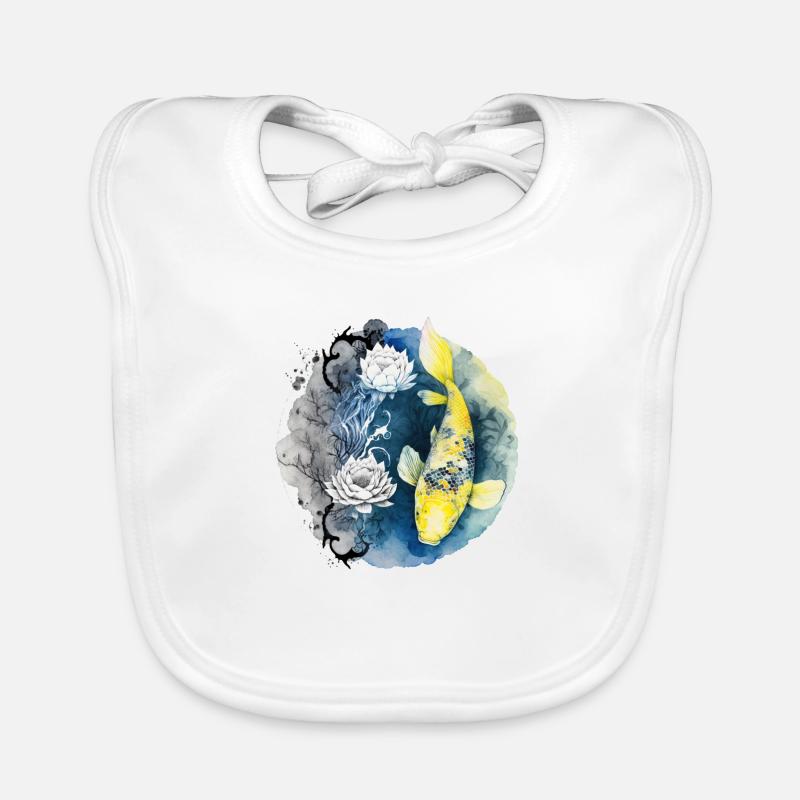 Koi Peace – Eau et harmonie Bavoir bio Bébé
