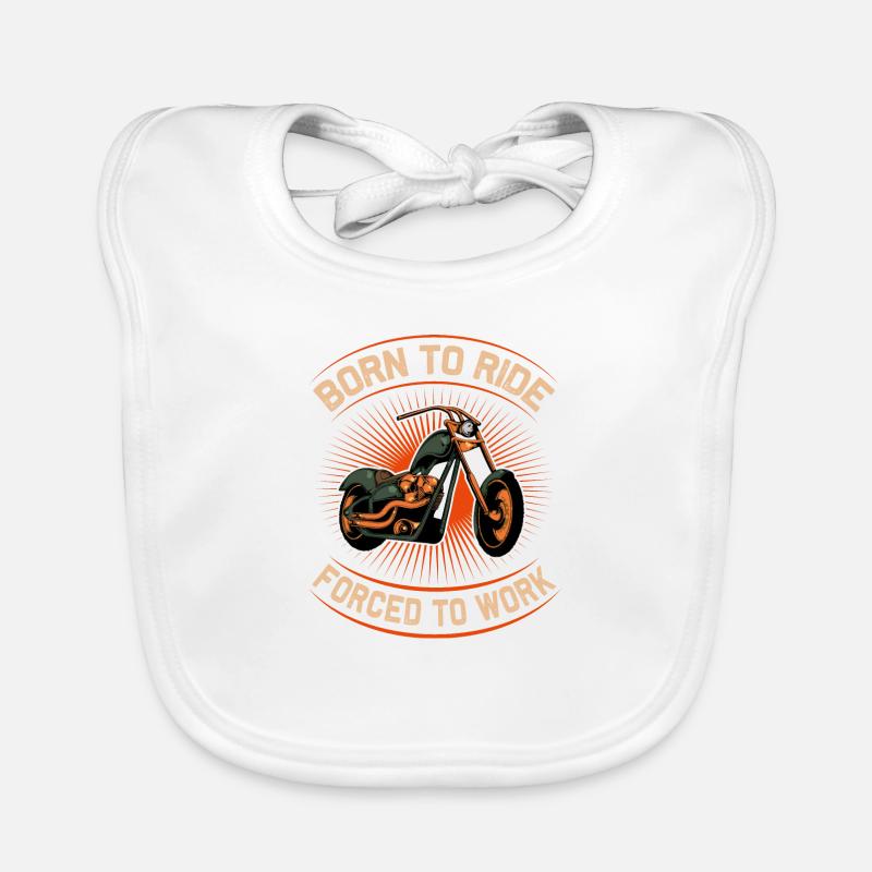 Conception Born To Ride Chopper Bavoir bio Bébé