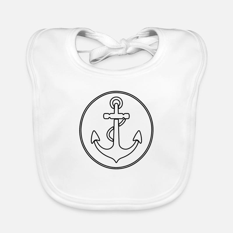 Anker Boot Schiff Nautik Baby Bio-Lätzchen