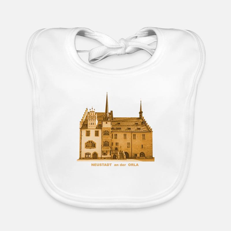 Neustadt an der Orla Thuringia town hall Organic Baby Bibs