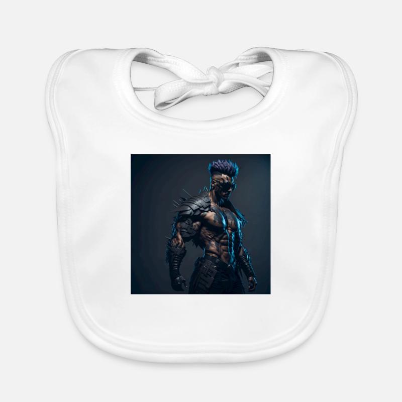 Future Cyberpunkt Warrior Organic Baby Bibs