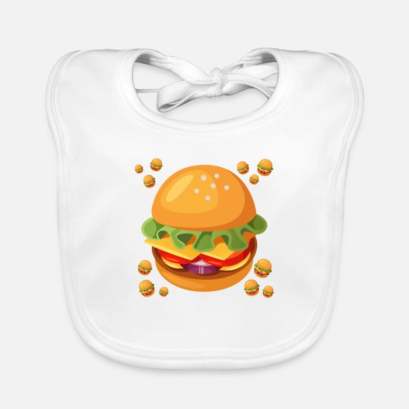Burger chaos Organic Baby Bibs