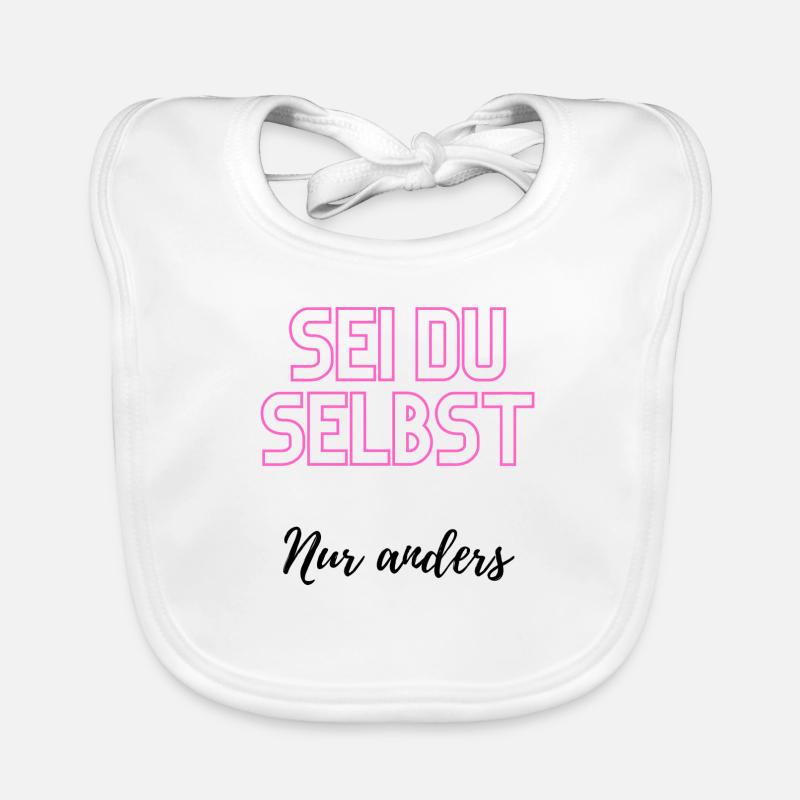 Sei du selbst, nur anders Baby Bio-Lätzchen