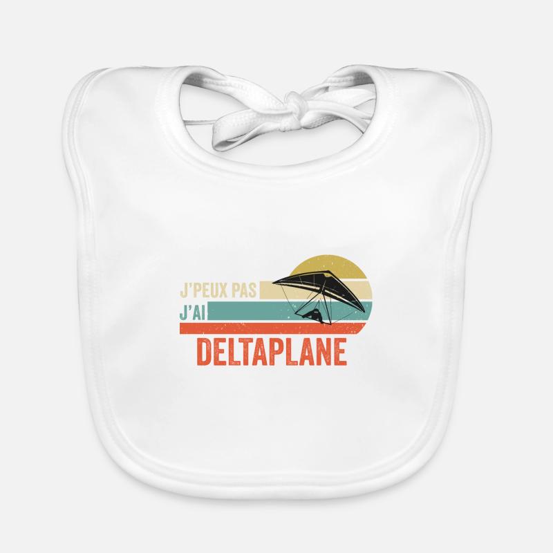 je peux pas j'ai deltaplane idée cadeau deltaplane Bavoir bio Bébé