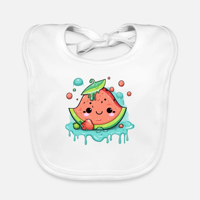 Eli pastèque Kawaii Bavoir bio Bébé