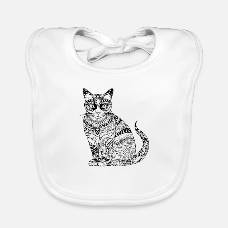 Chat chaton chaton dame Bavoir bio Bébé