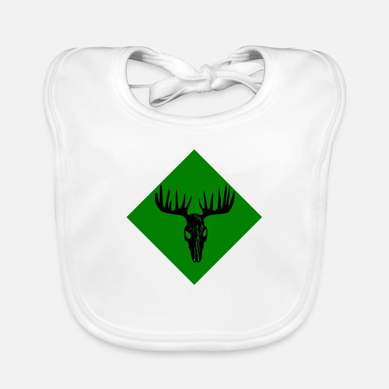 Crâne d’orignal Bavoir bio Bébé