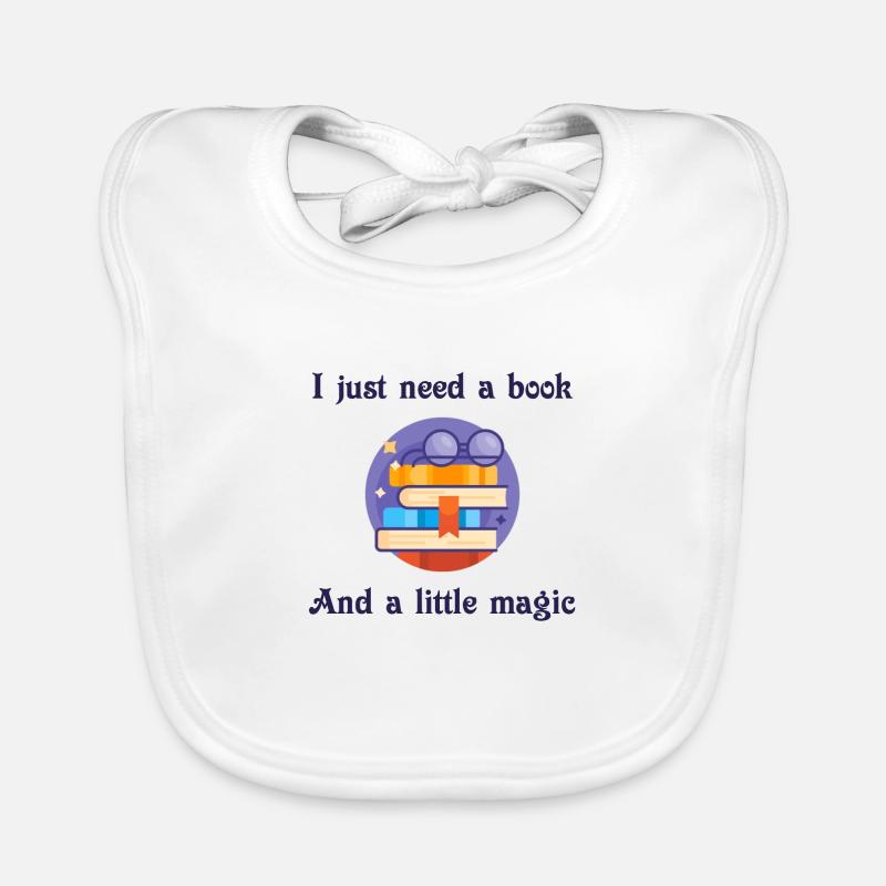I just need a book and a little magic. Wizard Organic Baby Bibs