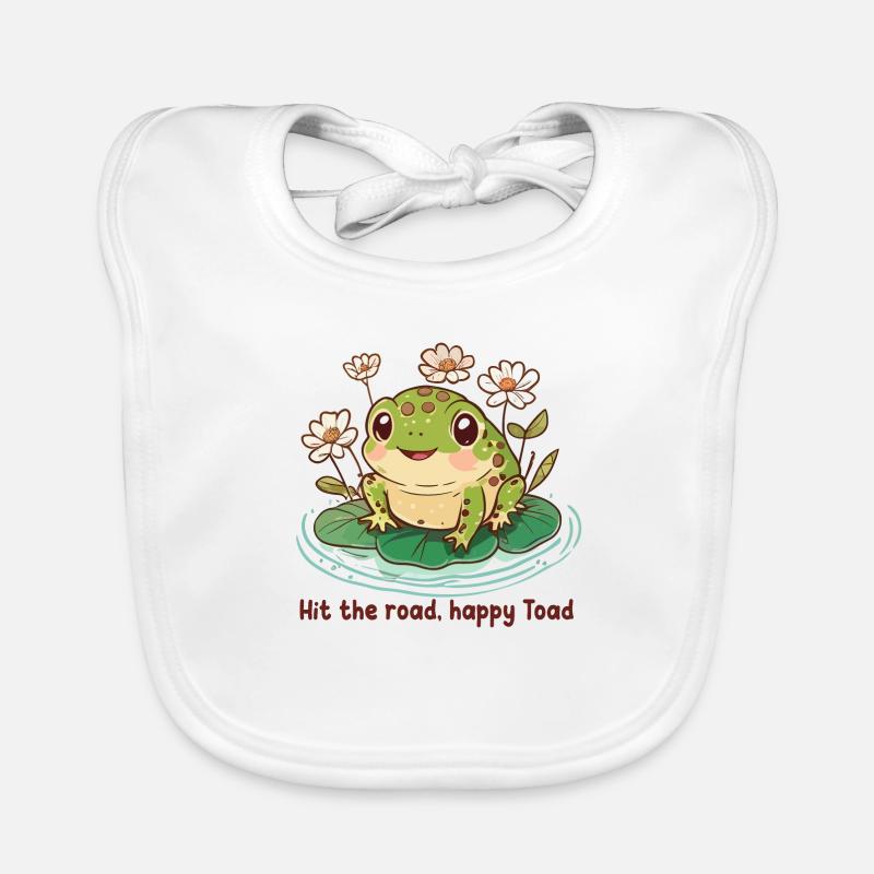 Hit the road, happy Toad Bavoir bio Bébé