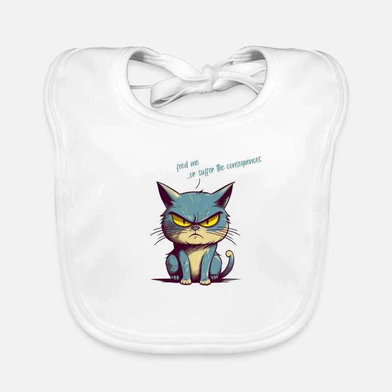 Feed me or there will be consequences Organic Baby Bibs