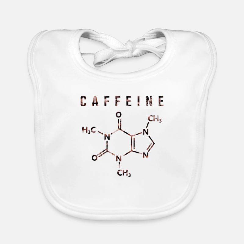 Koffein-Molekül Baby Bio-Lätzchen