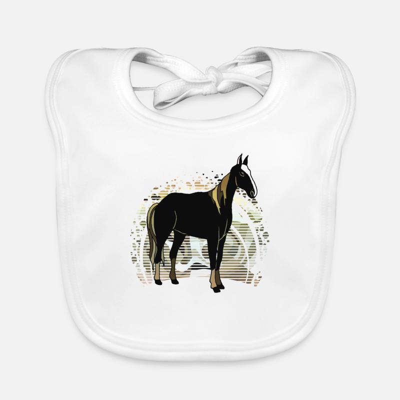 Cheval Bavoir bio Bébé