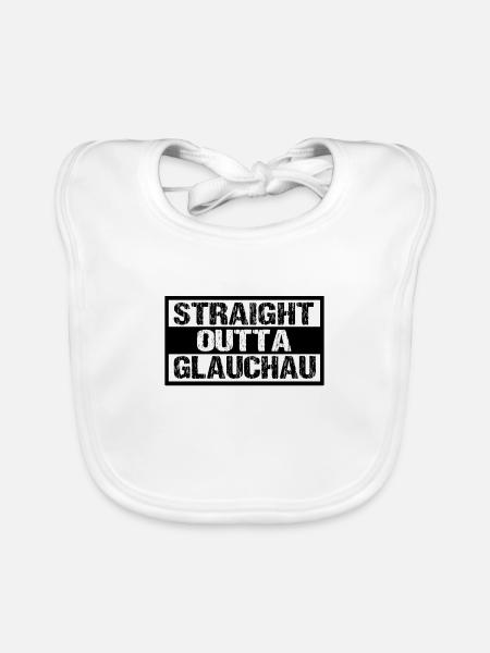 Glauchau - Baby Bio-Lätzchen - Weiß - Vorne