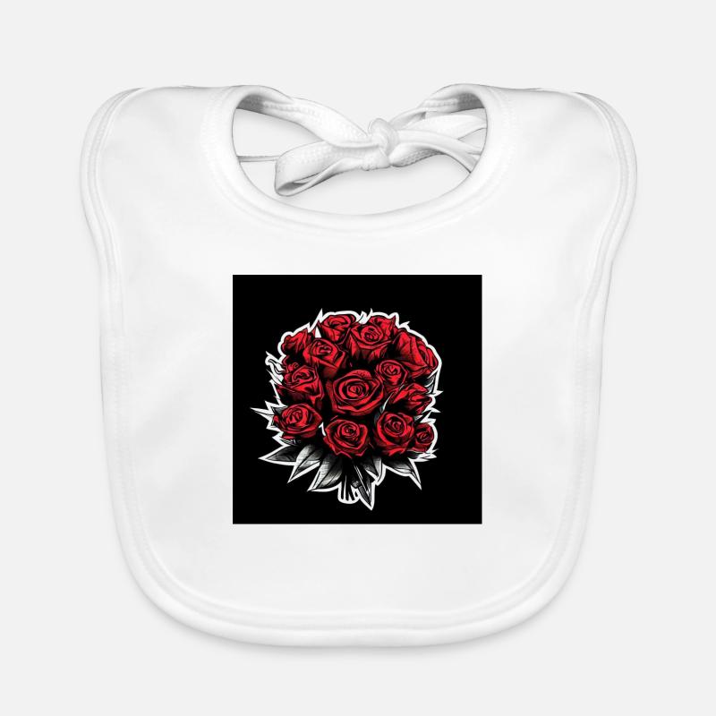 Design pinks 1 Organic Baby Bibs