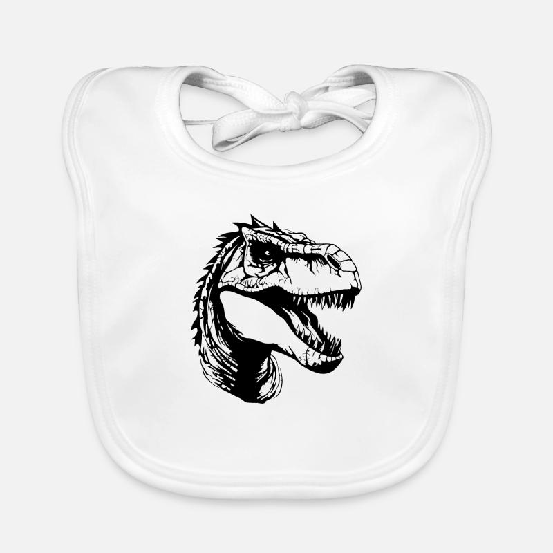 Dino Dinosaur Dinosaurs Paleontology Organic Baby Bibs