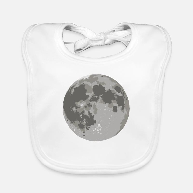 Lune - corps céleste Bavoir bio Bébé