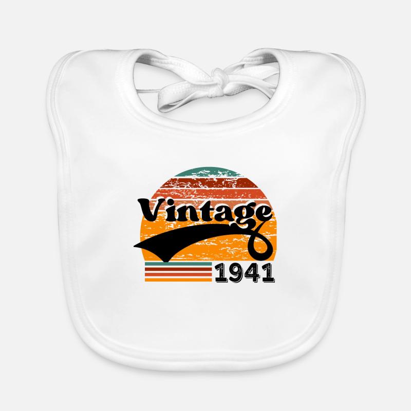 Vintage 1941 Bavoir bio Bébé
